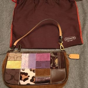 Vintage Coach patchwork tiny purse